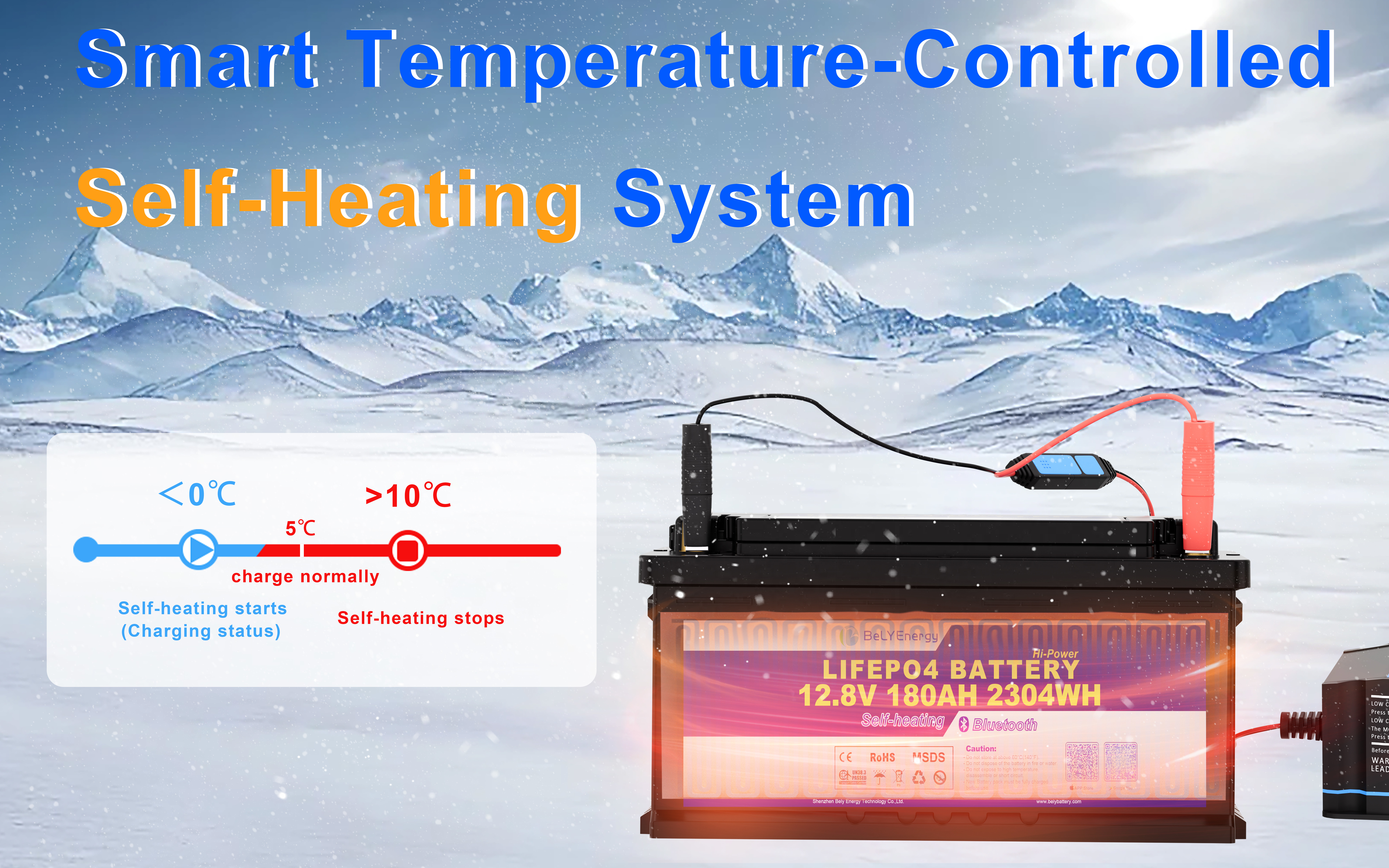 أحدث مدونات الشركة حول About Self-heating Function of Bely Batteries