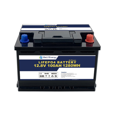 شراء Bluetooth 12V 100AH بطارية LiFePo4 تسخين الذاتي لنظام الطاقة الشمسية 100% DOD online manufacture