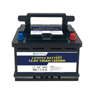 شراء بلوتوث بيلي دورة عميقة قابلة للشحن بطارية 12V 100AH ​​لعربات الجولف RV online manufacture