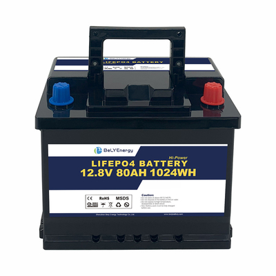 شراء بيلي الطاقة 5000 دورات 12v 80ah Lifepo4 بطارية لمعدات منزلية قوارب غواصة online manufacture