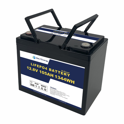 شراء بطارية قابلة لإعادة الشحن 105AH 12V LiFePo4 دورة عميقة لنظام الطاقة الشمسية UPS online manufacture