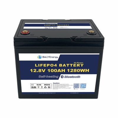شراء بطارية لي قابلة لإعادة الشحن 12V100AH مع BT والتسخين الذاتي online manufacture