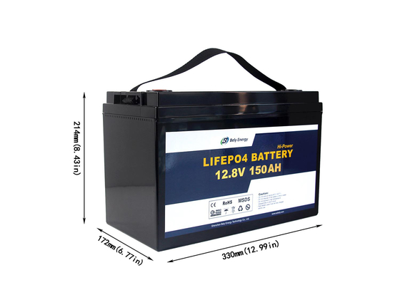 شراء CE MSDS 12V 150AH بطارية LiFePO4 قابلة لإعادة الشحن لعربة الجولف online manufacture