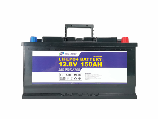شراء LED 12V 150Ah LiFePo4 بطارية نظام تخزين الطاقة الشمسية المنزلية البطارية online manufacture