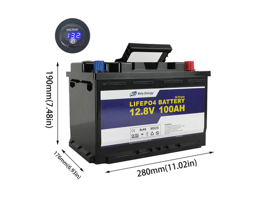 شراء الصفحة الرئيسية 100Ah 12V LiFePo4 بطارية ليثيوم بطارية لتخزين الطاقة الشمسية online manufacture