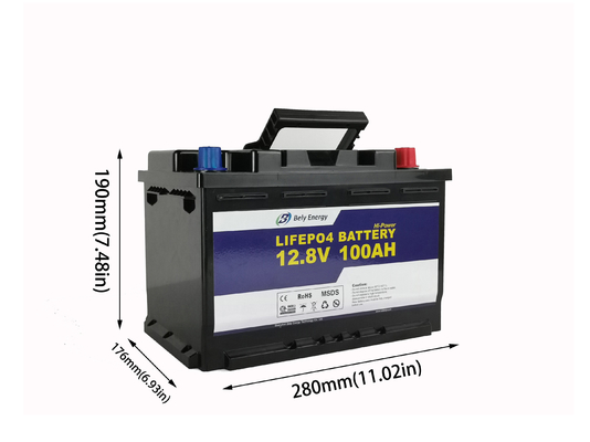 شراء 1280Wh 100 أمبير ساعة 12 فولت بطارية Lifepo4 لتخزين الطاقة الشمسية online manufacture