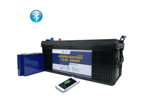 شراء 12V 200Ah بطارية ليثيوم فوسفات الحديد RV بطارية ليثيوم جولف عربة online manufacture