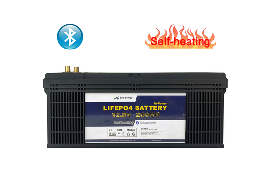 شراء 12V 200Ah بطاريات درجات الحرارة المنخفضة ضوء الشارع بطارية ليثيوم دراجة ثلاثية العجلات الكهربائية online manufacture