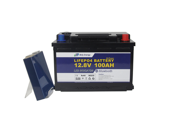 شراء البحرية بقيادة ضوء بطارية ليثيوم شاشة LED Lifepo4 12V 100Ah online manufacture