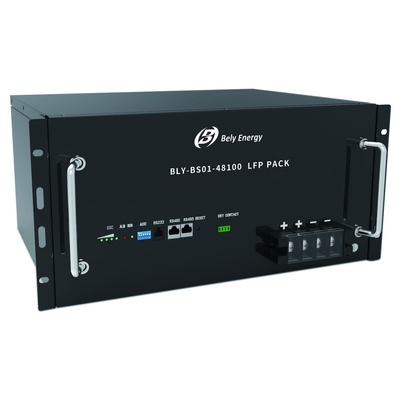 شراء يمكن RS485 الاتصالات LiFePO4 بنك بطارية الاتصالات 48V 100Ah مع LCD online manufacture