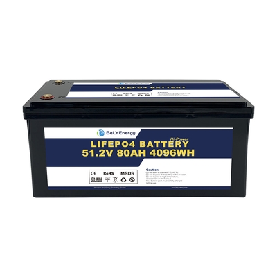 بطارية الليثيوم الكاملة الصديقة للبيئة 48v 80ah Lifepo4 للقوارب