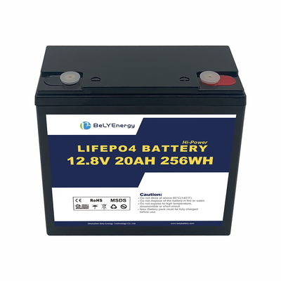 بيلي الطاقة أكثر من 80% DoD 12V 20AH بطارية LiFePo4 لتخزين الطاقة / عربات الغولف