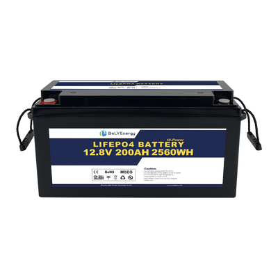 بيلي الطاقة دورة عميقة قابلة لإعادة الشحن بطارية الليثيوم 12V 200AH لمعدات منزلية قوارب EV