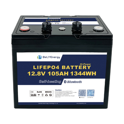 نظام الطاقة الشمسية 12v 105ah بطارية Lifepo4 مخصصة مع CAN RS485 واجهة