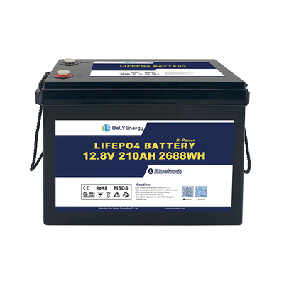 عمر دورة طويلة ذروة التفريغ 260A الليثيوم 12V 210Ah بطارية LiFePO4