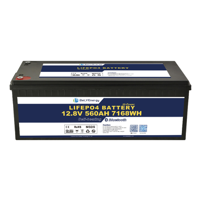 بطارية الليثيوم 12V 560AH مع 300A حاليا BMS LiFePO4 مع BT وتسخين ذاتي