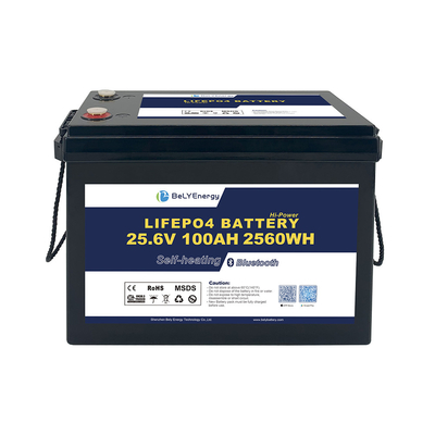 بطارية الليثيوم LiFePO4 مع BT وتسخين للبحرية / القارب 24V 100AH