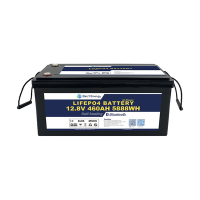 سعة عالية بطارية الليثيوم 12V 460AH LiFePO4 مع 200A BMS الحالية مع BT والتدفئة الذاتية