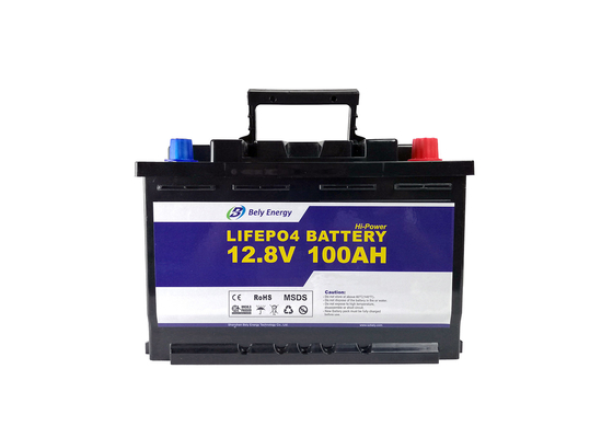 100٪ DOD تخزين الطاقة بطارية ليثيوم 1280Wh 12V 100Ah LiFePO4 بطارية