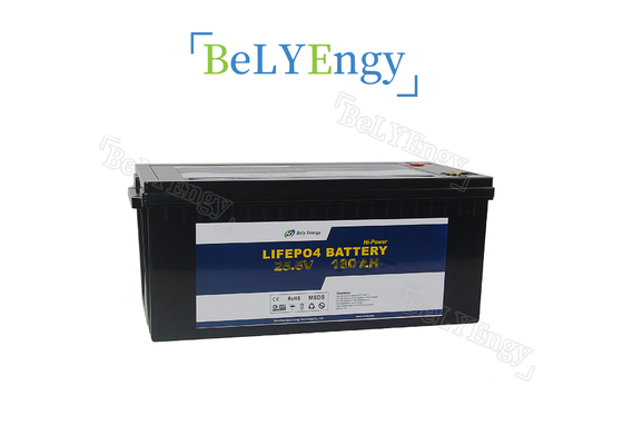 180Ah 24V بطارية ليثيوم أيون حزمة 25.6V بطارية دورة عميقة لمقطورة السفر